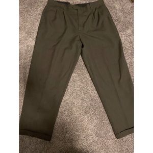 Liz Claiborne green pleated business work pants